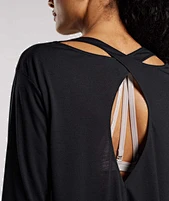 cut out long sleeve top
